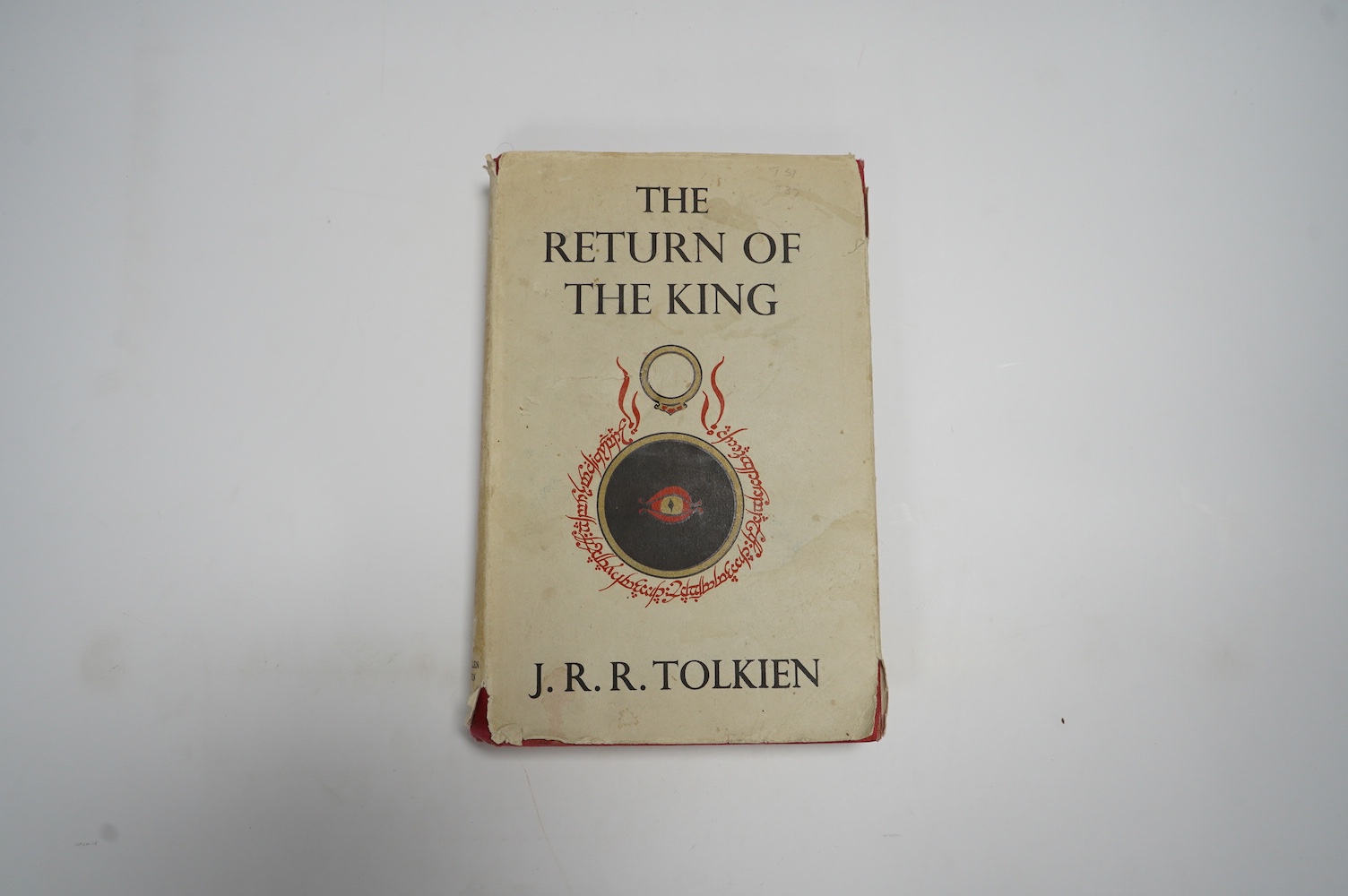 Tolkien, J.R.R - The Return of the King, 1st edition, 1st impression, London: George Allen & Unwin, 1955, folding map at rear, original red cloth gilt, unclipped dust jacket, 8vo, George Allen & Unwin, London, 1955.